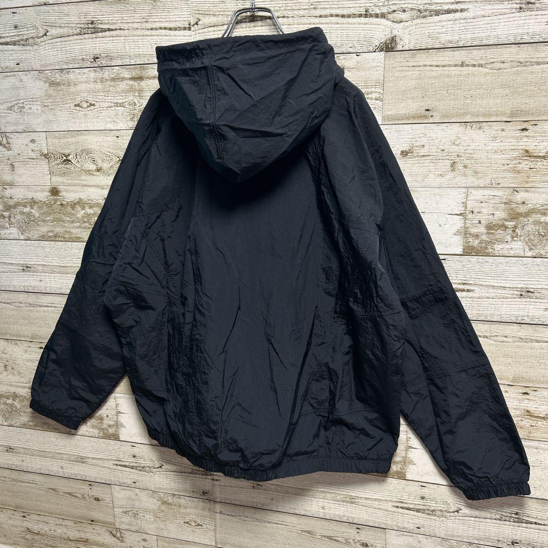 164【希少XXLサイズ】ナイキ☆ワンポイント刺繍ロゴナイロンジャケット