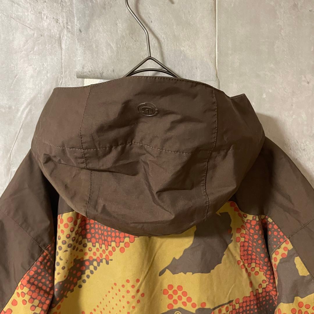 Burtonバートンスキーウェアスノーボードジャケットパーカー茶色ブラウンカモ柄