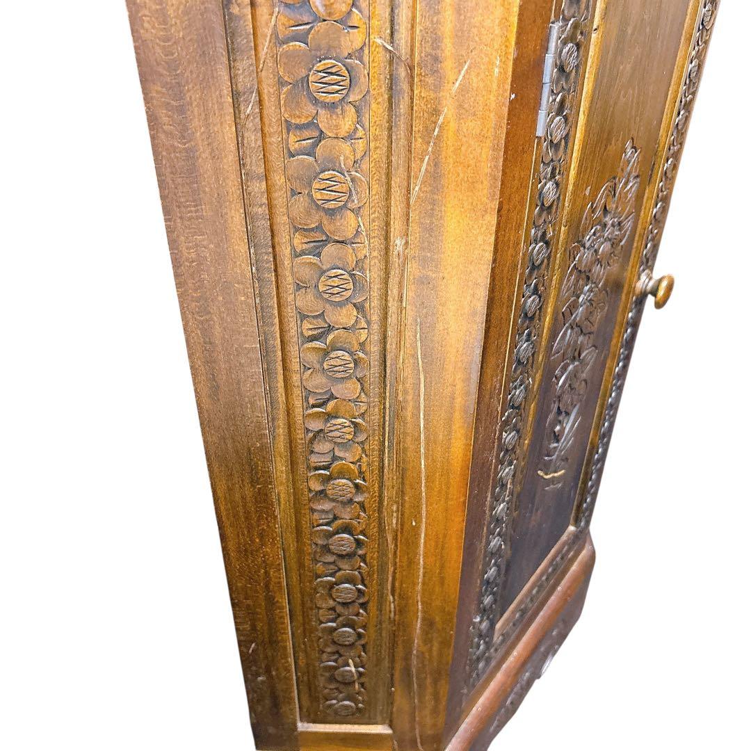 アンティーク　彫刻 チェスト 引き出し 4段 サイドボード キャビネット モダン