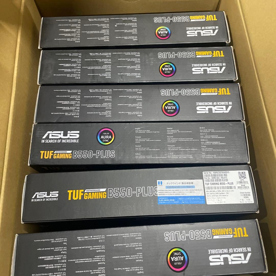 ASUS AMD マザーボード TUF GAMING B550-PLUS 6 点