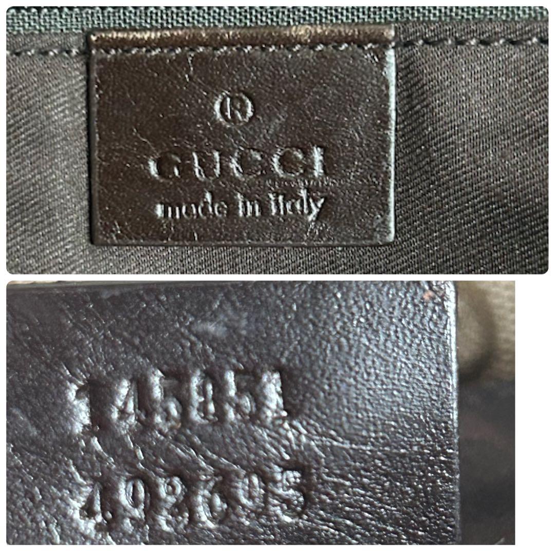 美品✨ GUCCI ボディバッグ 斜め掛け ショルダー GGキャンバス ブラウン