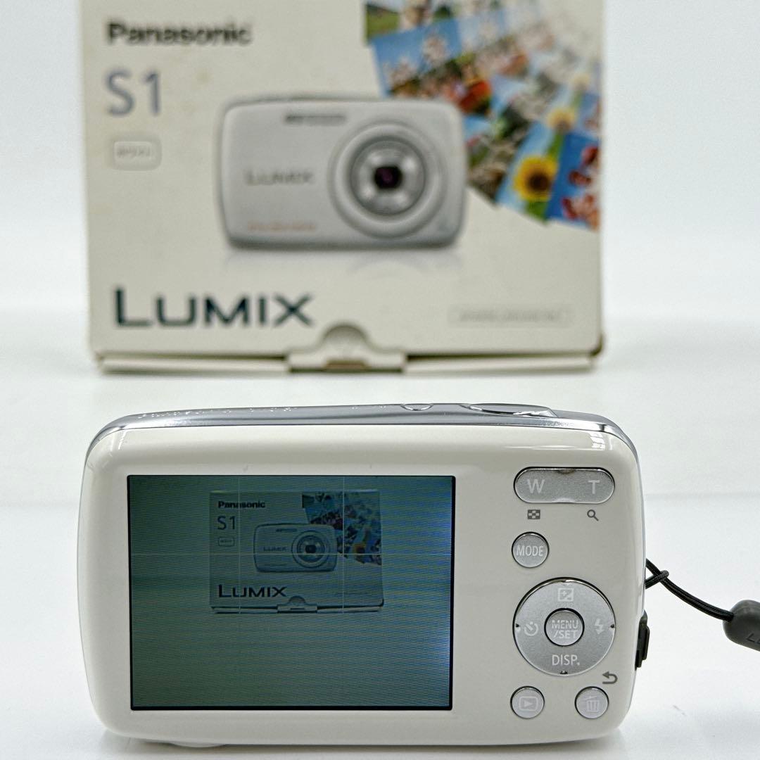 【美品】Panasonic LUMIX DMC-S1 ホワイト デジカメ