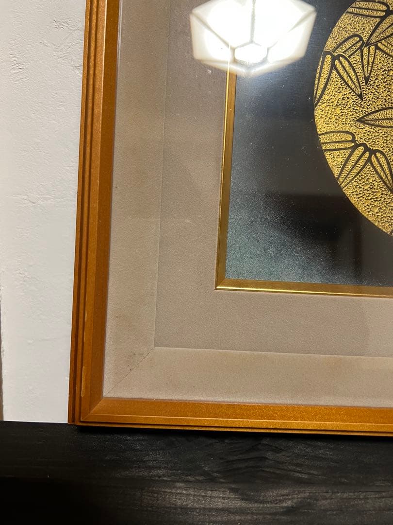 漆芸アート作品 金色と黒色　輪島塗　ひょうたん　瓢箪