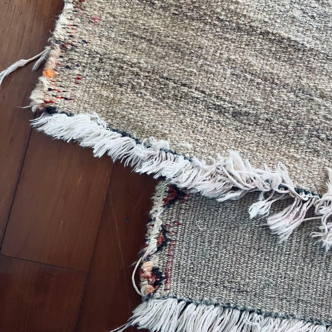 手織りアンティーク絨毯 トライバルラグ ヴィンテージ ギャッベ キリム 一点物