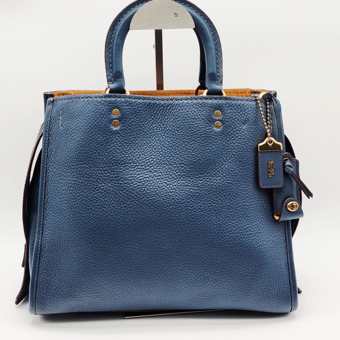 COACH コーチ ハンドバッグ ショルダーバッグ レザー ブルー 20315.