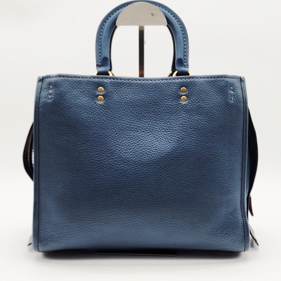 COACH コーチ ハンドバッグ ショルダーバッグ レザー ブルー 20315.