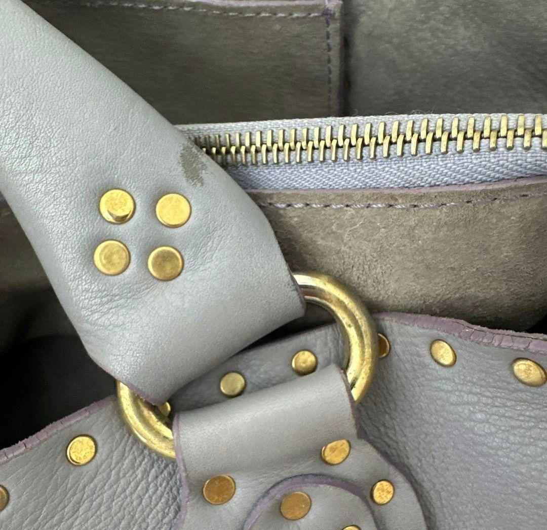 値下交渉可_CELINE セリーヌ ブギーバッグ スタッズ レザー ハンドバッグ