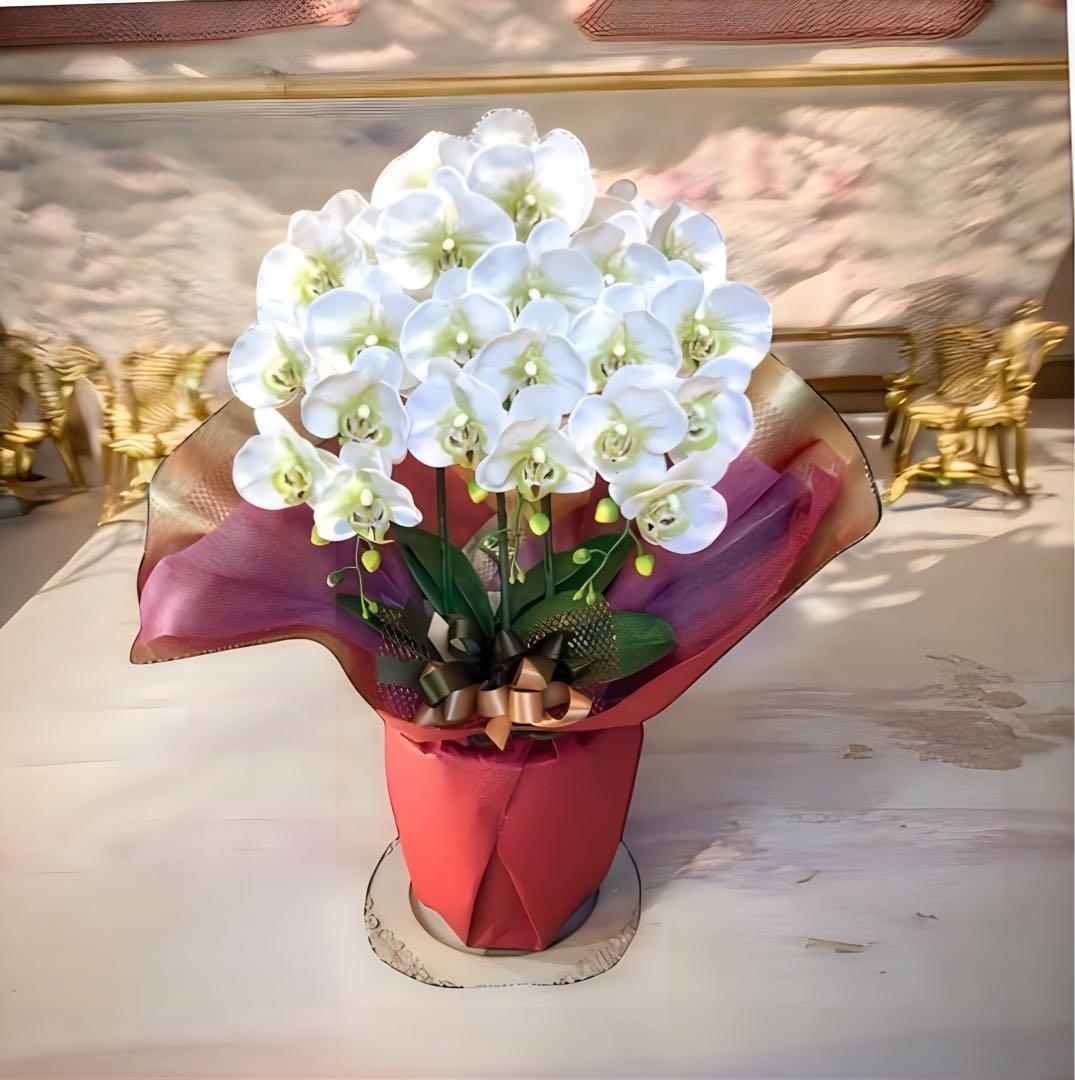 光触媒　人工観葉植物　ウォールグリーン　フェイク　フラワー　リアル胡蝶蘭wg