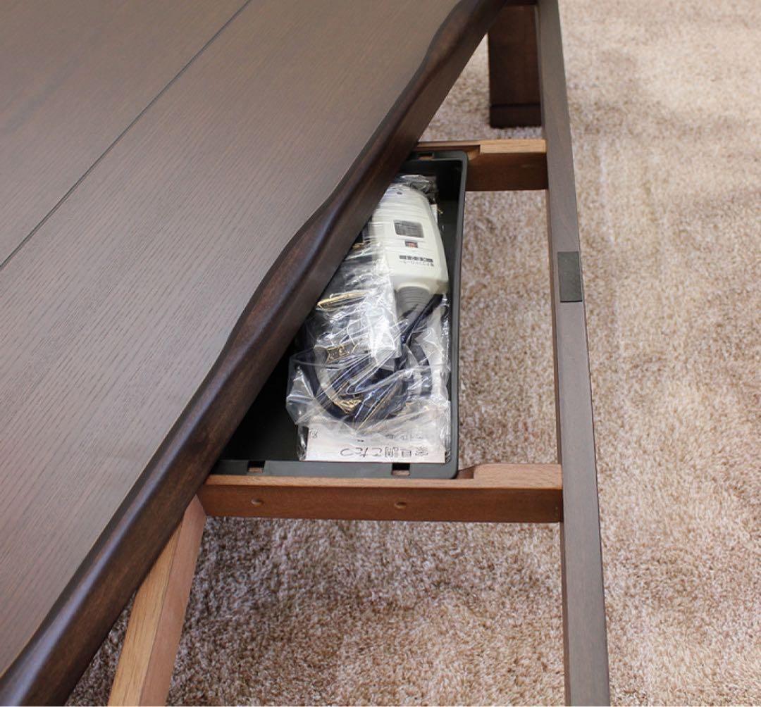 アウトレット☆家具調こたつ 和風モダン 暖卓 炬燵 継脚 長方形 120cm