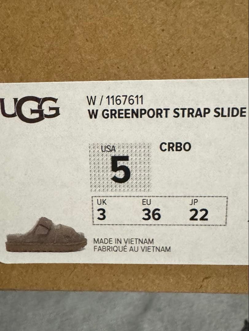 グリーンポート ストラップ スライド ugg ムートンサンダル　サンダル
