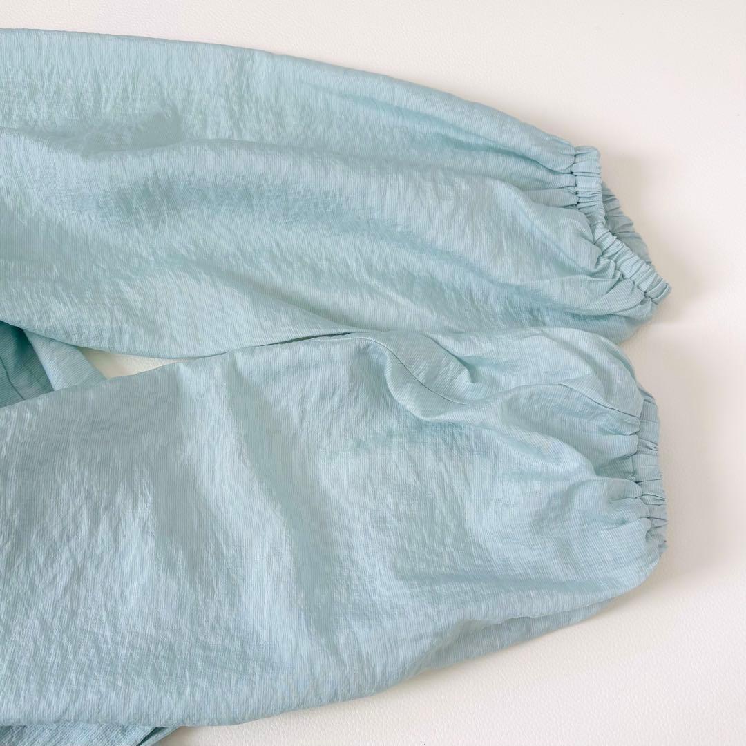 新品　La boutique BonBonギャザーフリルリボンブラウス　グリーン