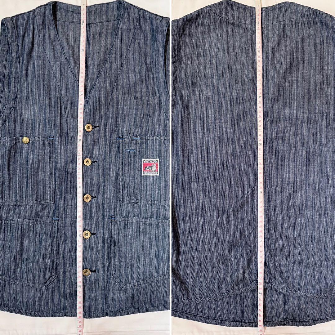 希少 TCB jeans Foremen Vest インディゴHBT 38