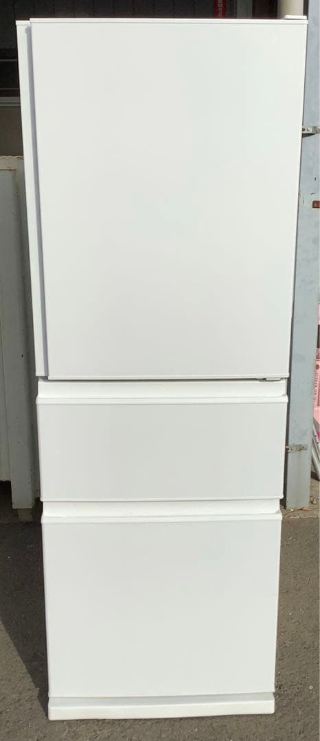 送料込み！2023年製 三菱 3ドア冷凍冷蔵庫 MR-C33H-W1 330L