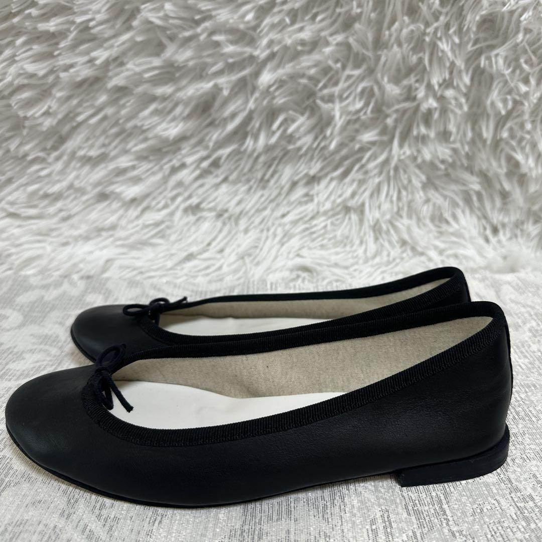うーやん 【美品】Repetto ブラック バレエシューズ　36 23cm