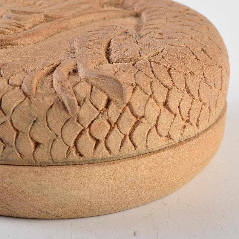 茶道具　木彫　菊刻　龍刻など　香合　5点まとめて　V　R9234