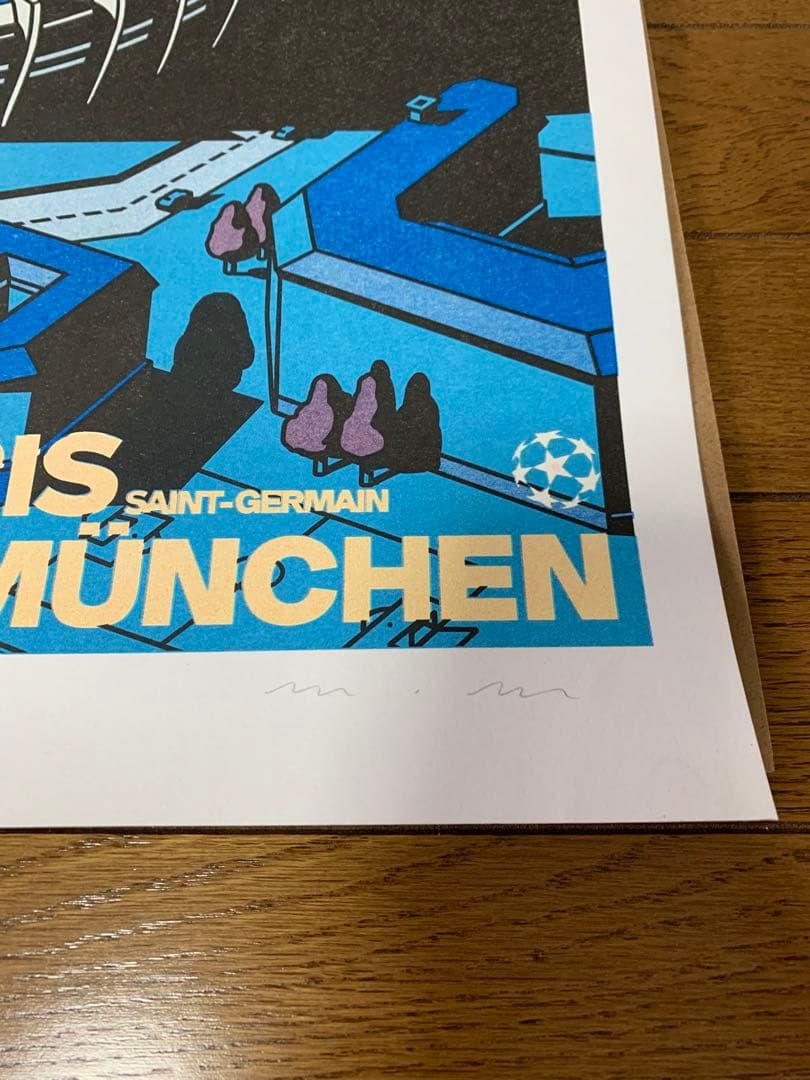 額付【日本未入荷ポスター】PSG vsバイエルンミュンヘン欧州CL2020-21