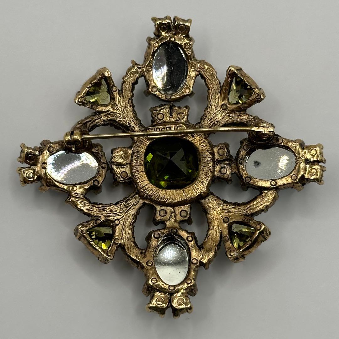 【希少】CINER サイナー ブローチ カラーストーン ラインストーン