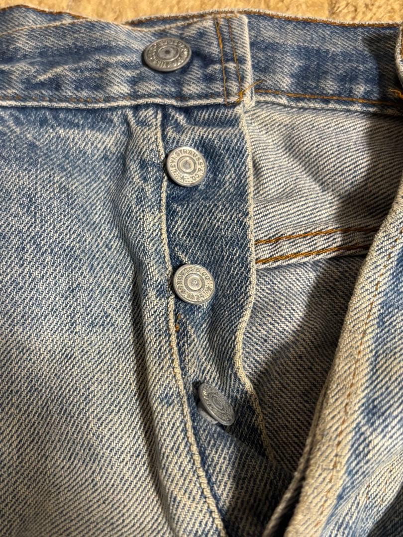 【超希少】Levi's 501 66後期 ハチマル最初期 刻印6 脇割り W35