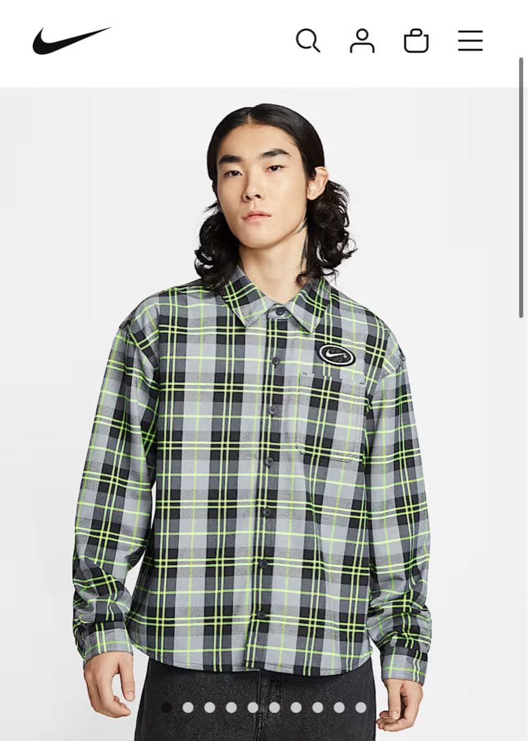 NIKE SBxEric Koston チェックシャツ Lサイズ新品未使用