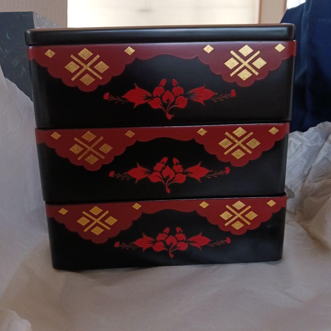 秀衡塗 三段重