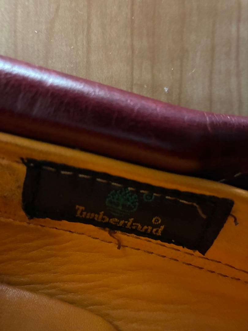 ティンバーランド　3eye 3アイレット　バーガンディ レザー デッキシューズ