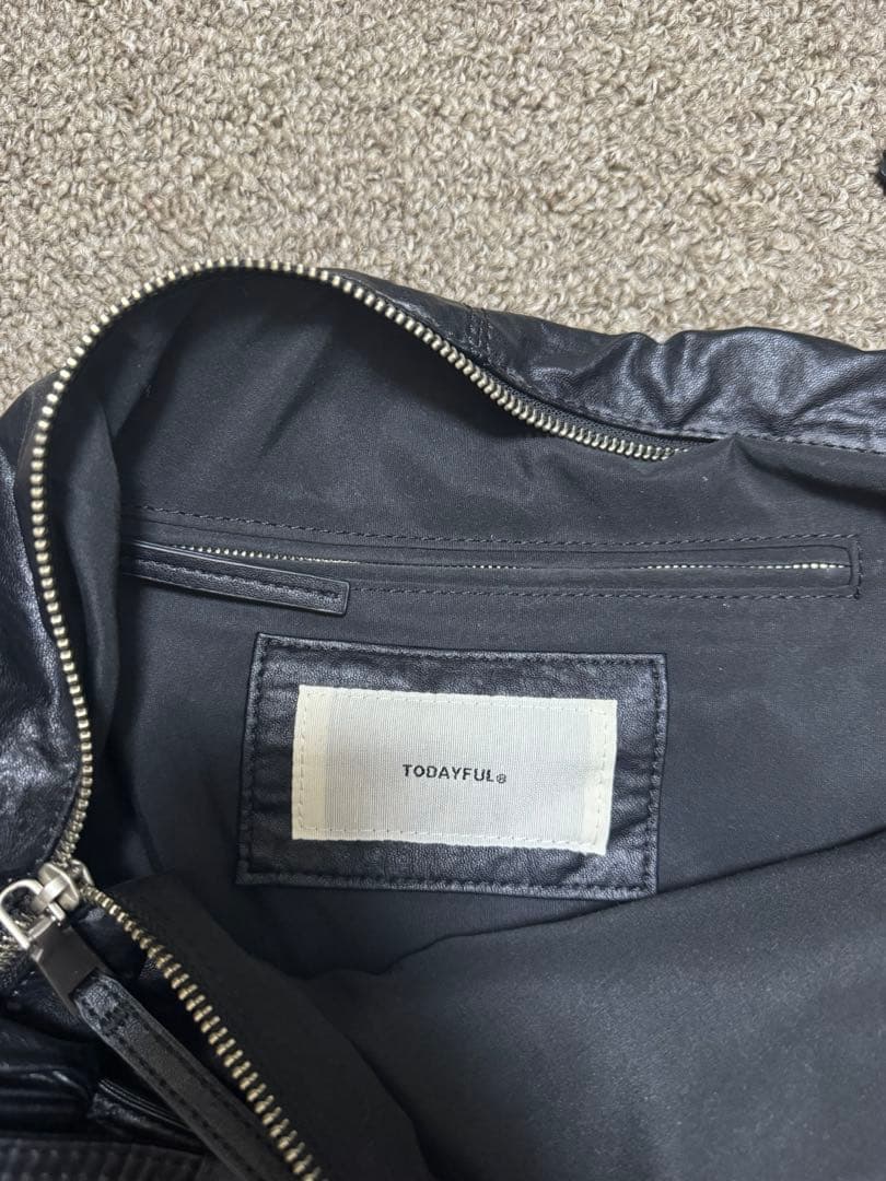 TODAYFUL・Ecoleather Shoulder Bag ブラック