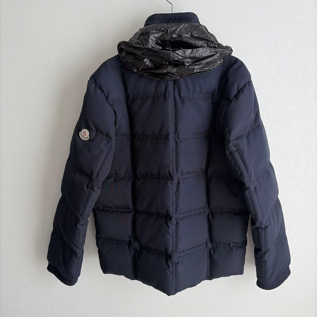 【美品/Lサイズ‼︎】モンクレール　ダウンジャケット　2way ネイビー　希少素材