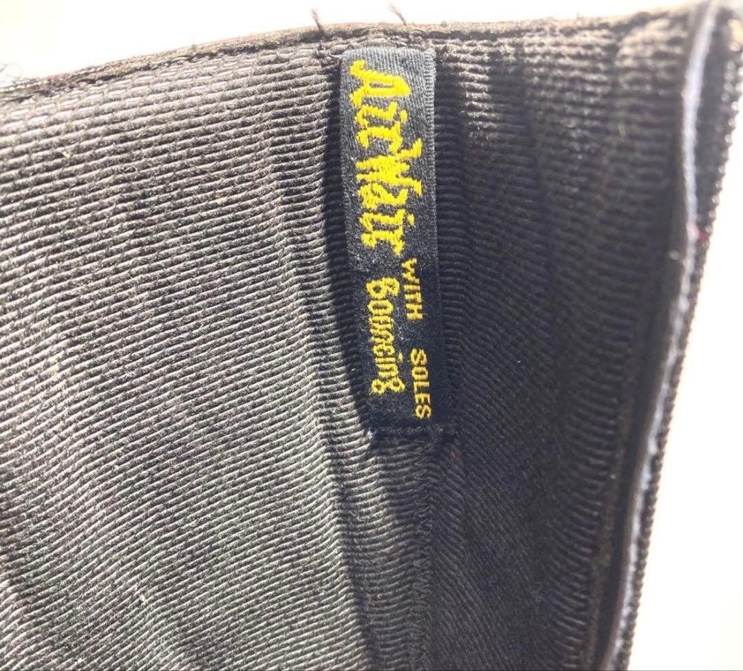 極希少】ドクターマーチン　ロングブーツ　バイカー　パッチワーク　サイドジップ