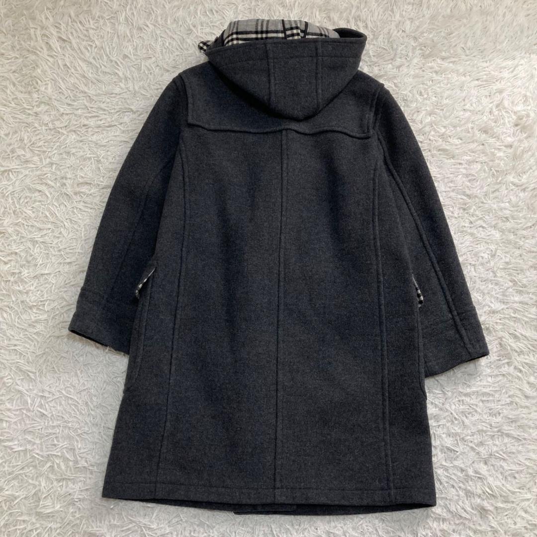 15951✨美品✨バーバリーロンドン ダッフルコート ブルーノバチェック グレー