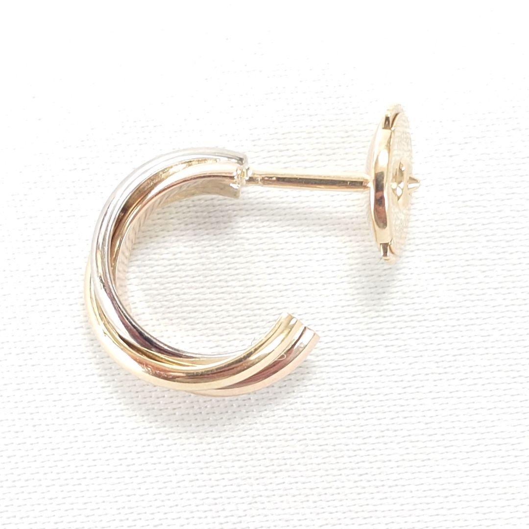 【新品仕上げ済】カルティエ トリニティ フープピアス 片耳用 5866