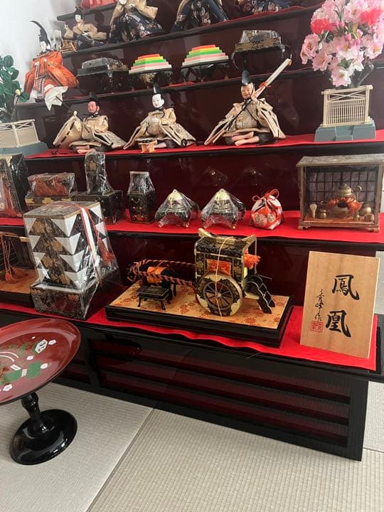 【値下げ】雛人形　7段飾り　漆塗り