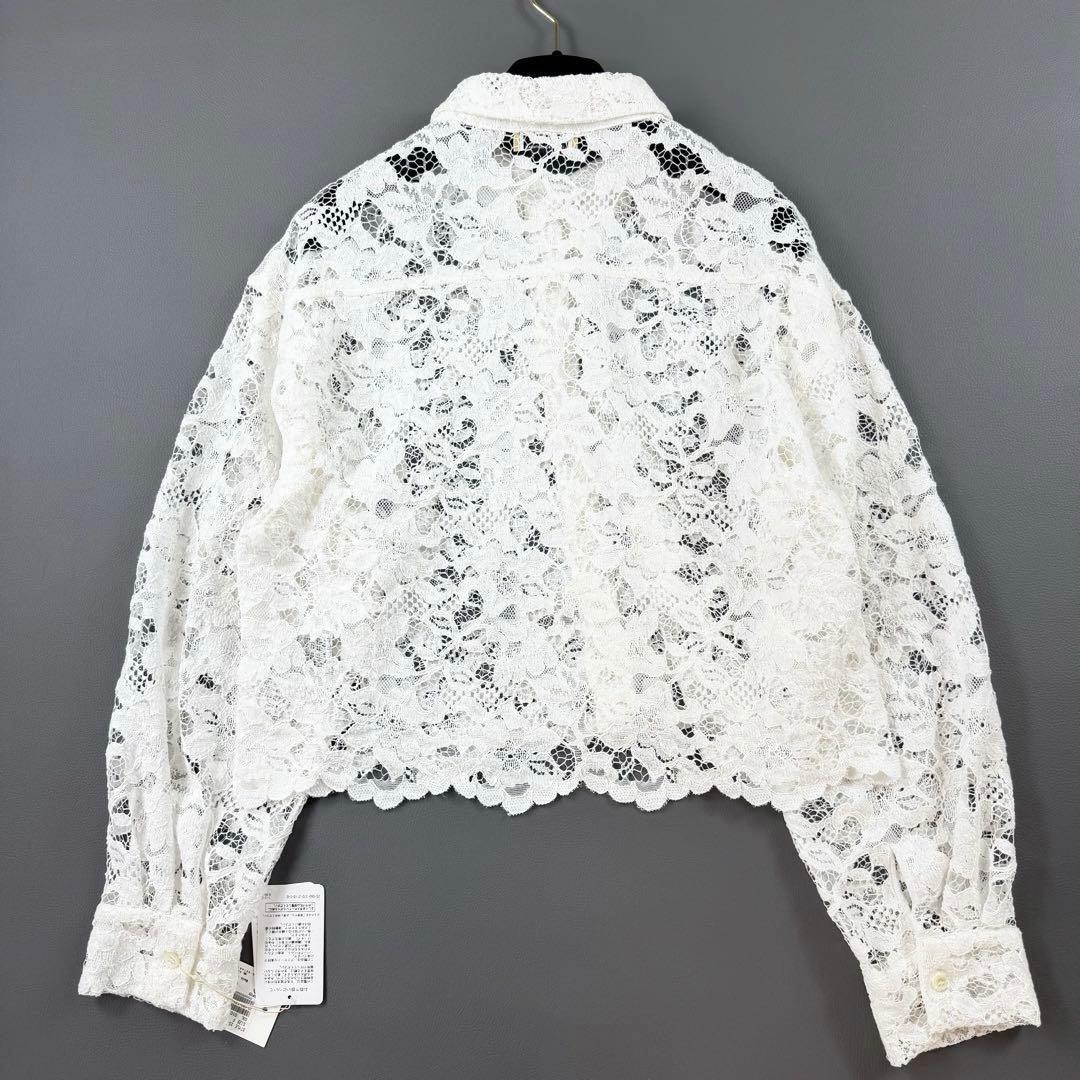 完売品 25ss✨ジャーナルスタンダード レサージュ レースショートシャツ 白