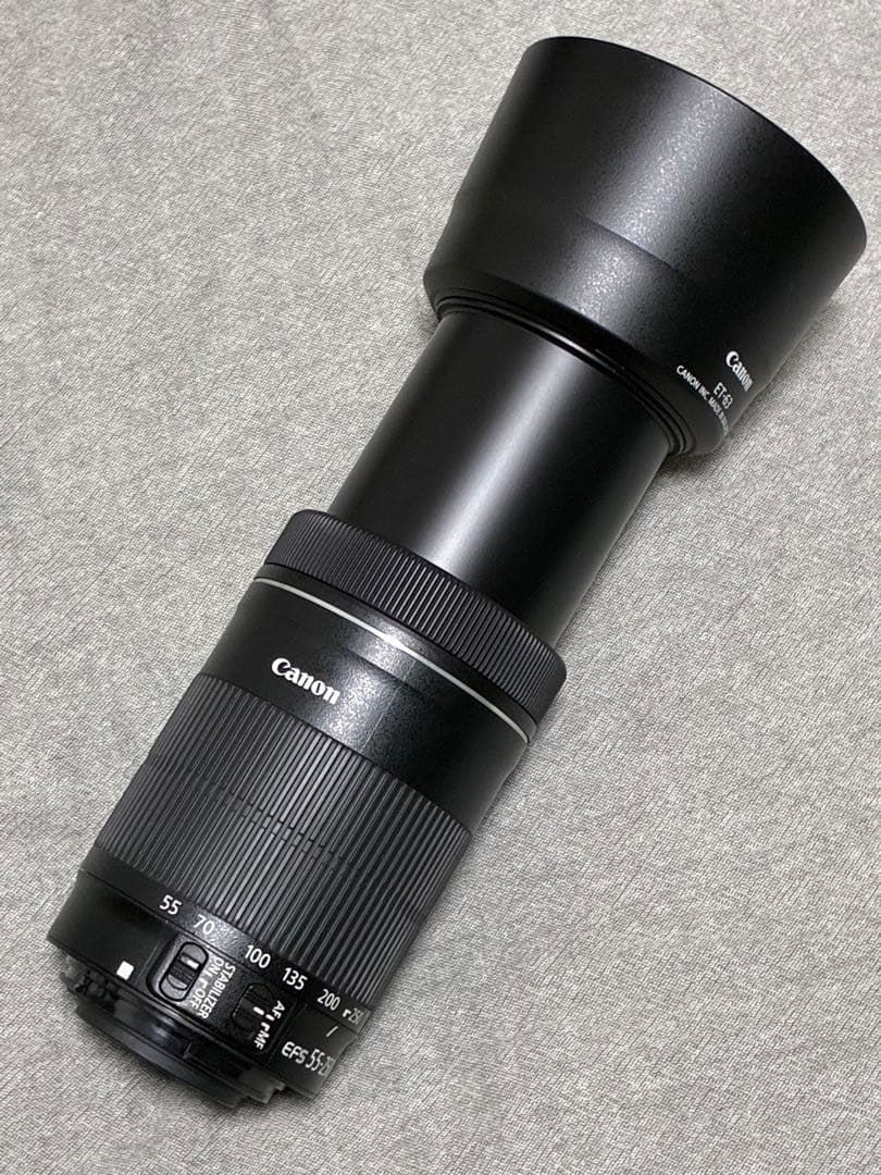 ⭐️美品⭐️Canon EF-S55-250mm IS STM フード付き望遠レンズ