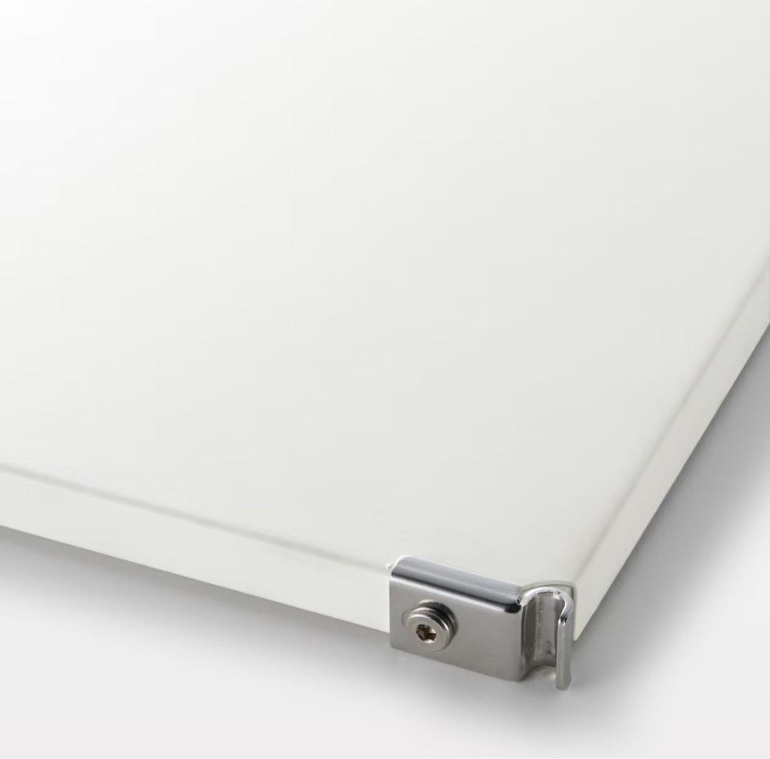 計4枚！無印良品 ステンレスユニットシェルフ用 追加棚 ライトグレー 幅56cm