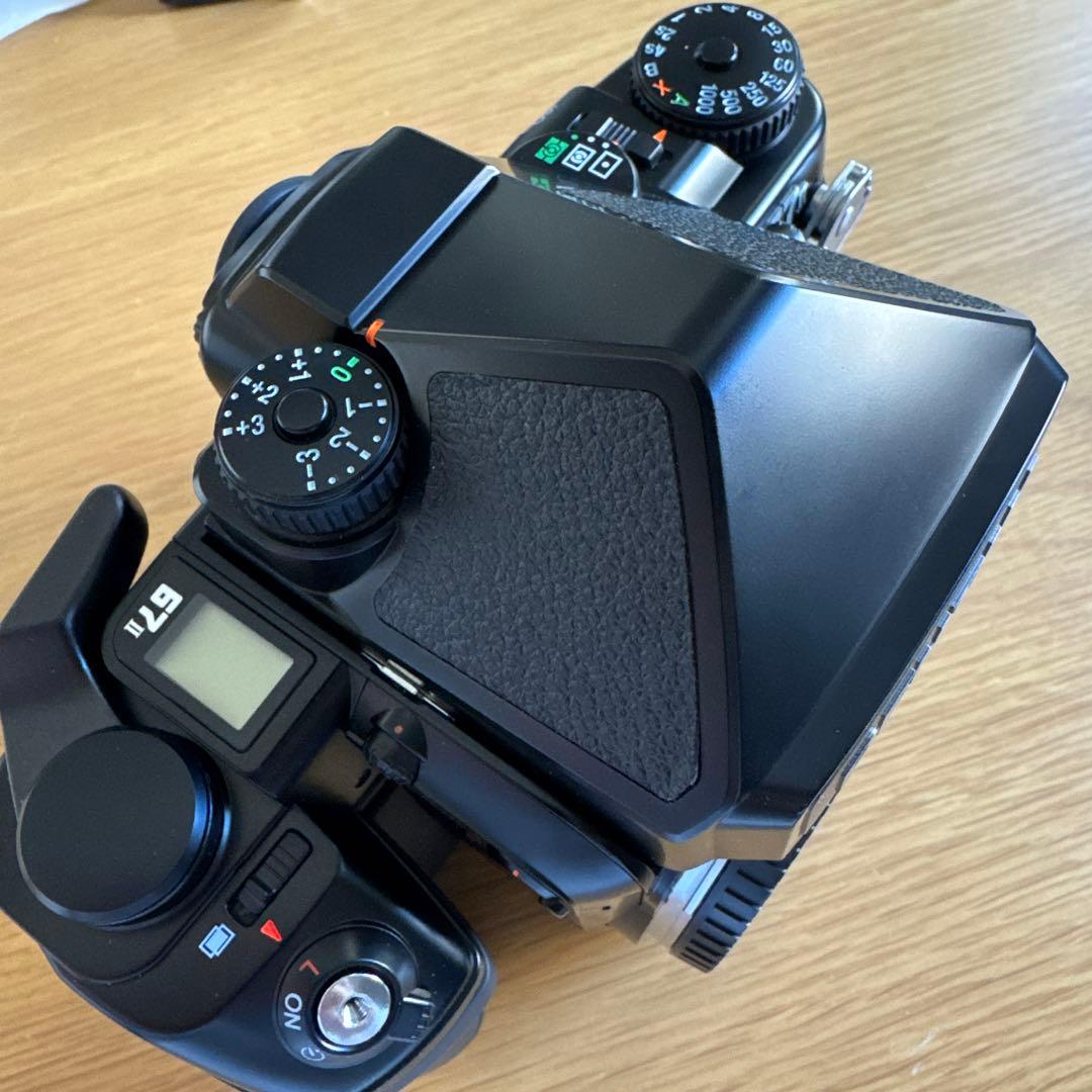 【美品・OH済】PENTAX 67Ⅱ AEファインダー ウッドグリップ付