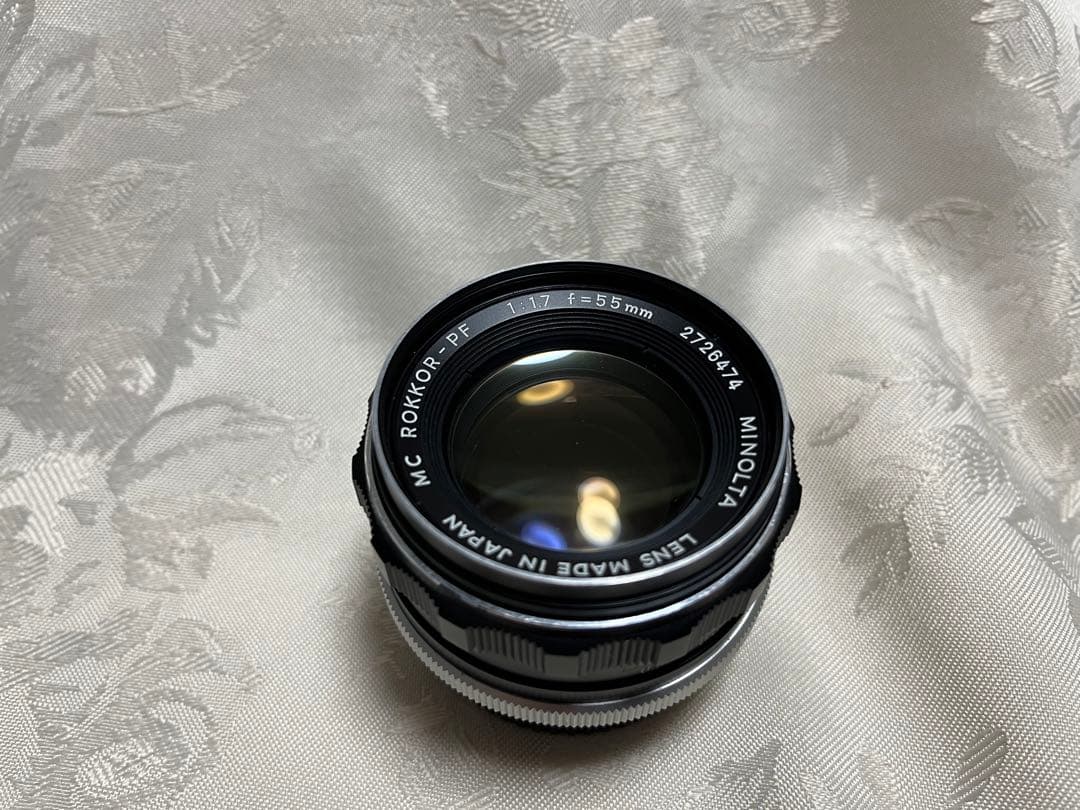 ミノルタ MINOLTA　f1.7/55mm ROKKOR 明るいレンズ　のみ