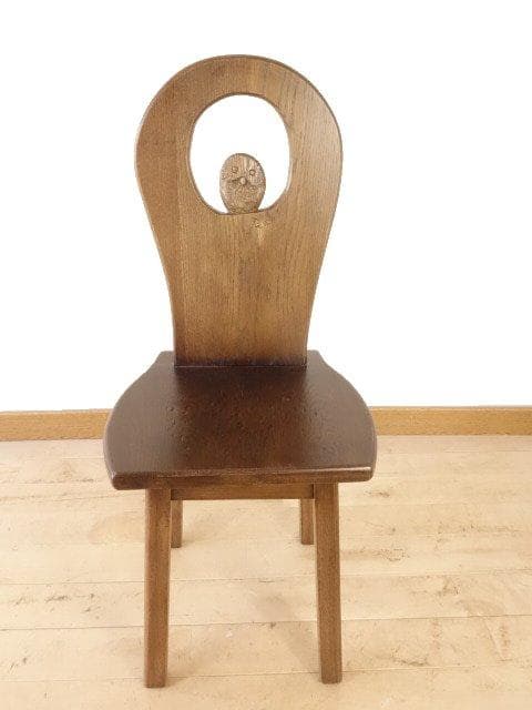 ふくろう １－ＣH　椅子　チェアー　花台　ナラ材　勇峰工芸（新）
