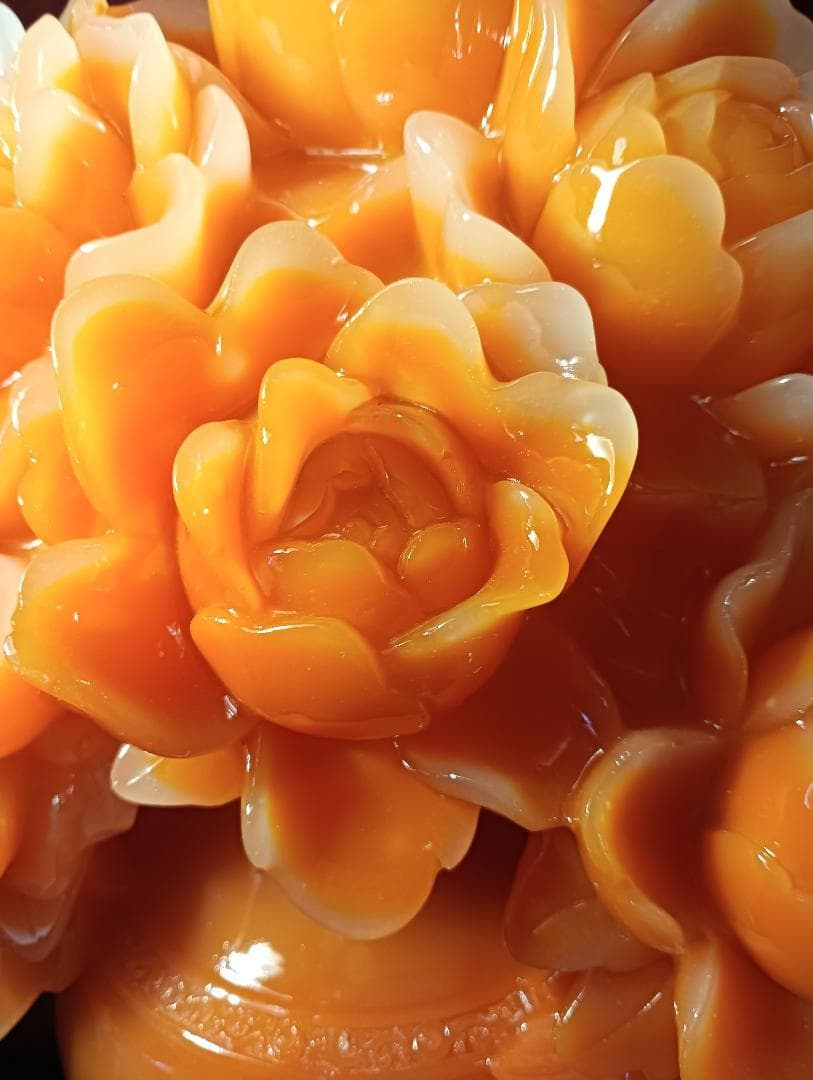 おすすめ！中国工芸品　牡丹の花置物　風水アイテム