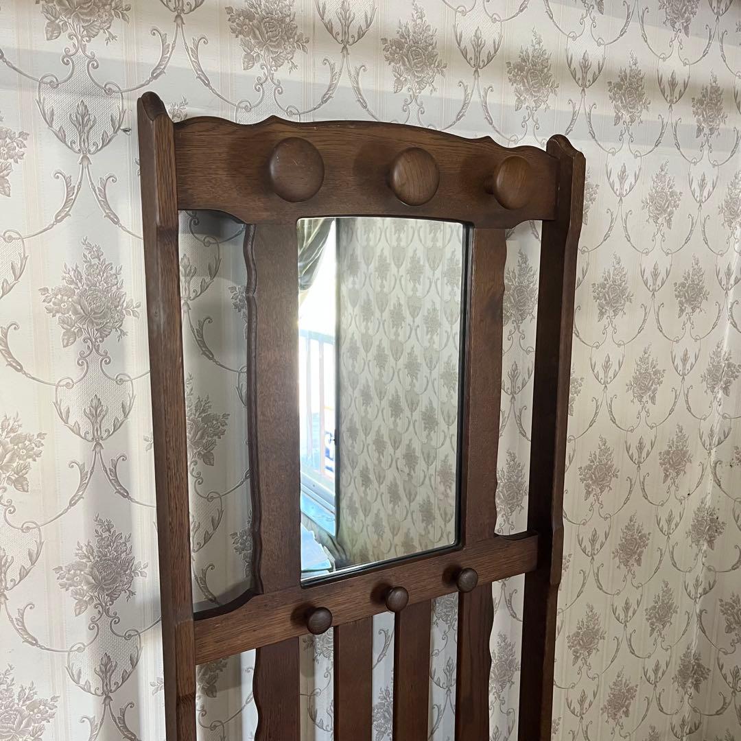 【アンティーク】昭和レトロ オールドカリモク 傘立て アンブレラスタンド 古道具