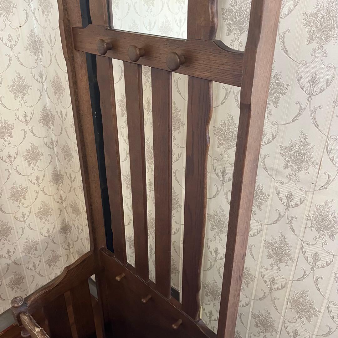 【アンティーク】昭和レトロ オールドカリモク 傘立て アンブレラスタンド 古道具