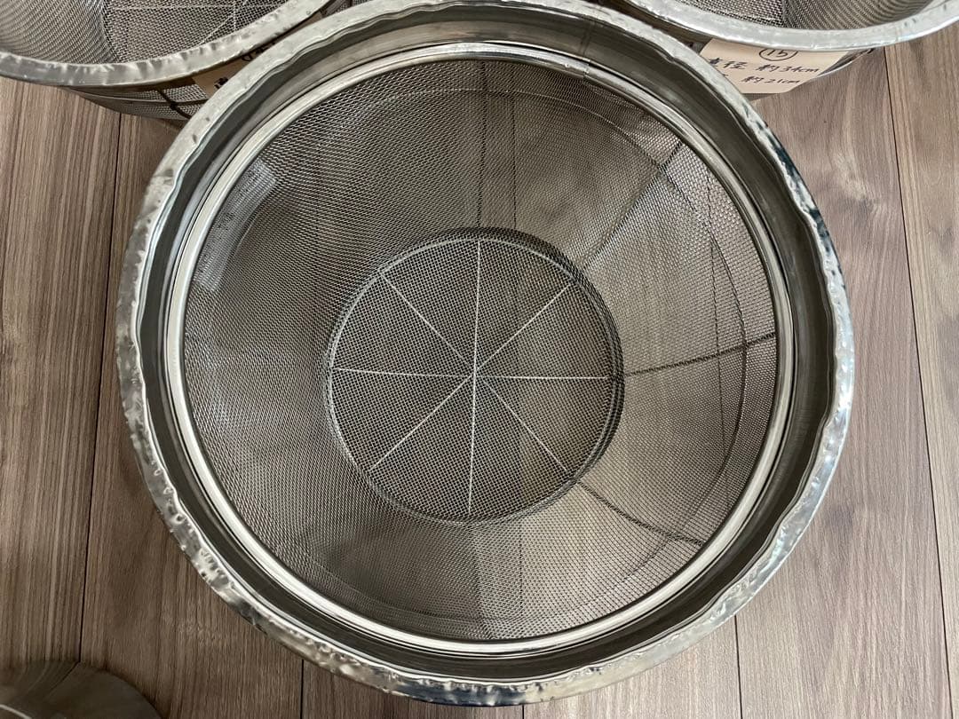 中古　業務用　ザル　約34cm
