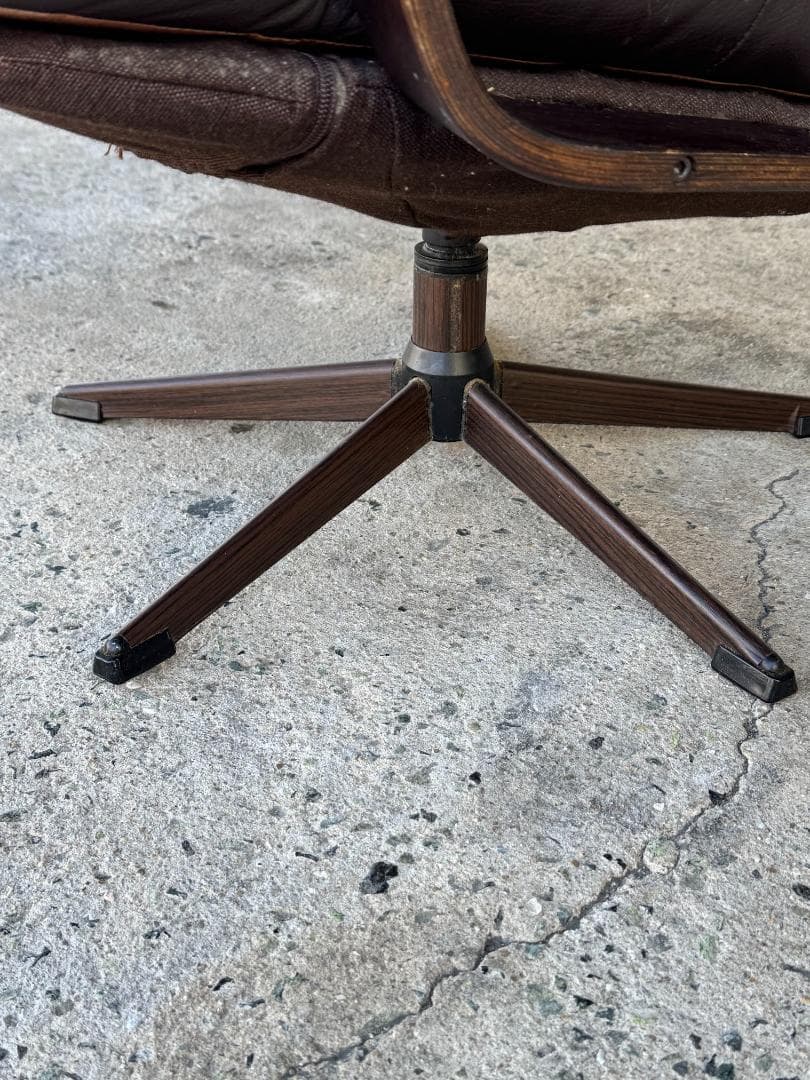 【希少】Westnofa ラウンジチェア Inca 本革 ミッドセンチュリー