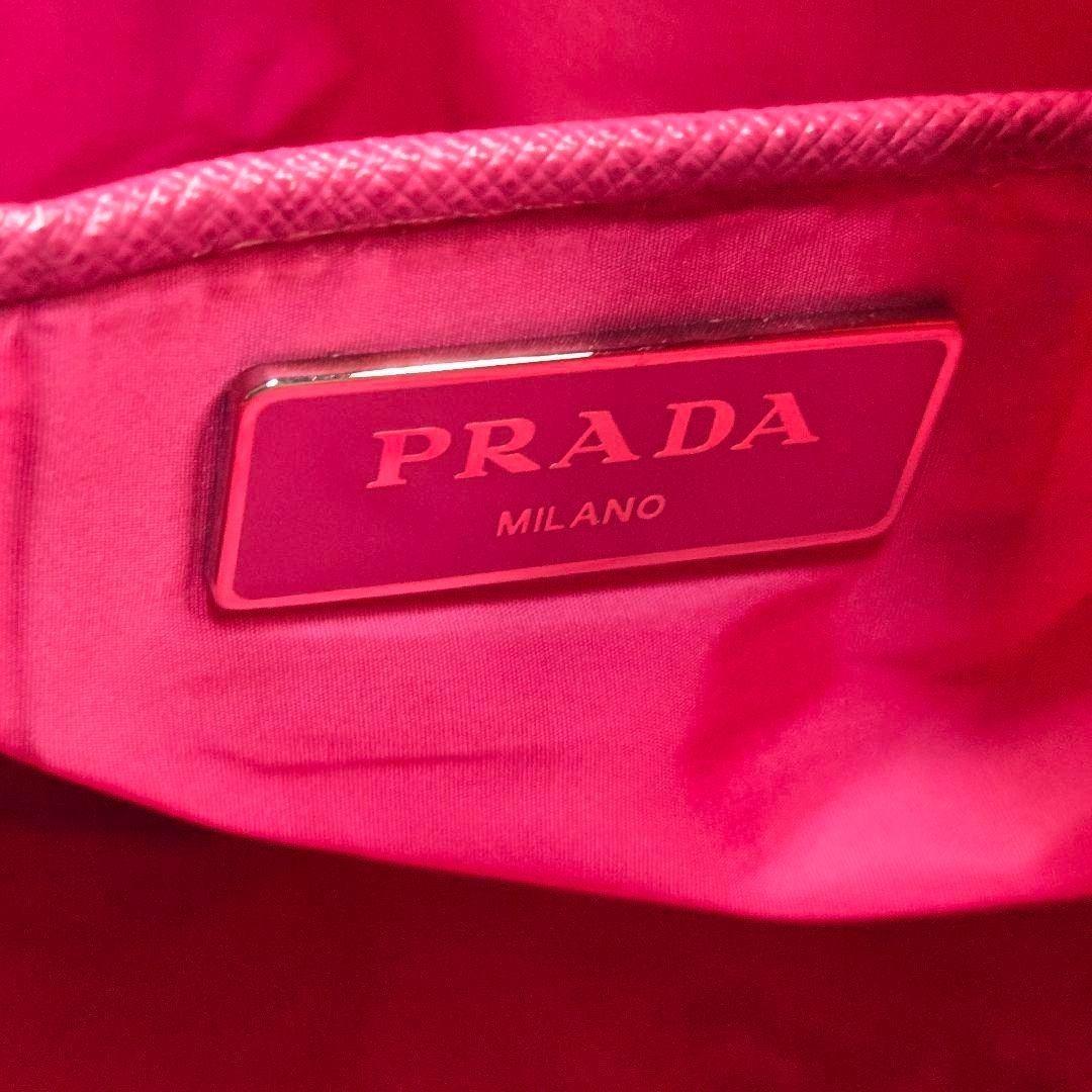 極美品 PRADA 2way トートバッグ ボタニカル ショルダー カード付