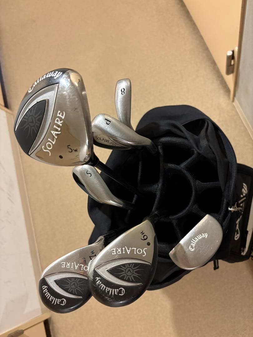 Callaway Solaire ゴルフバッグ　クラブ7本付き