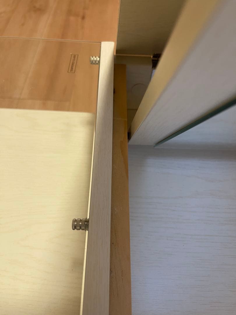 最終価格！！LOWYA ローテーブル引き出し・ミラー付き