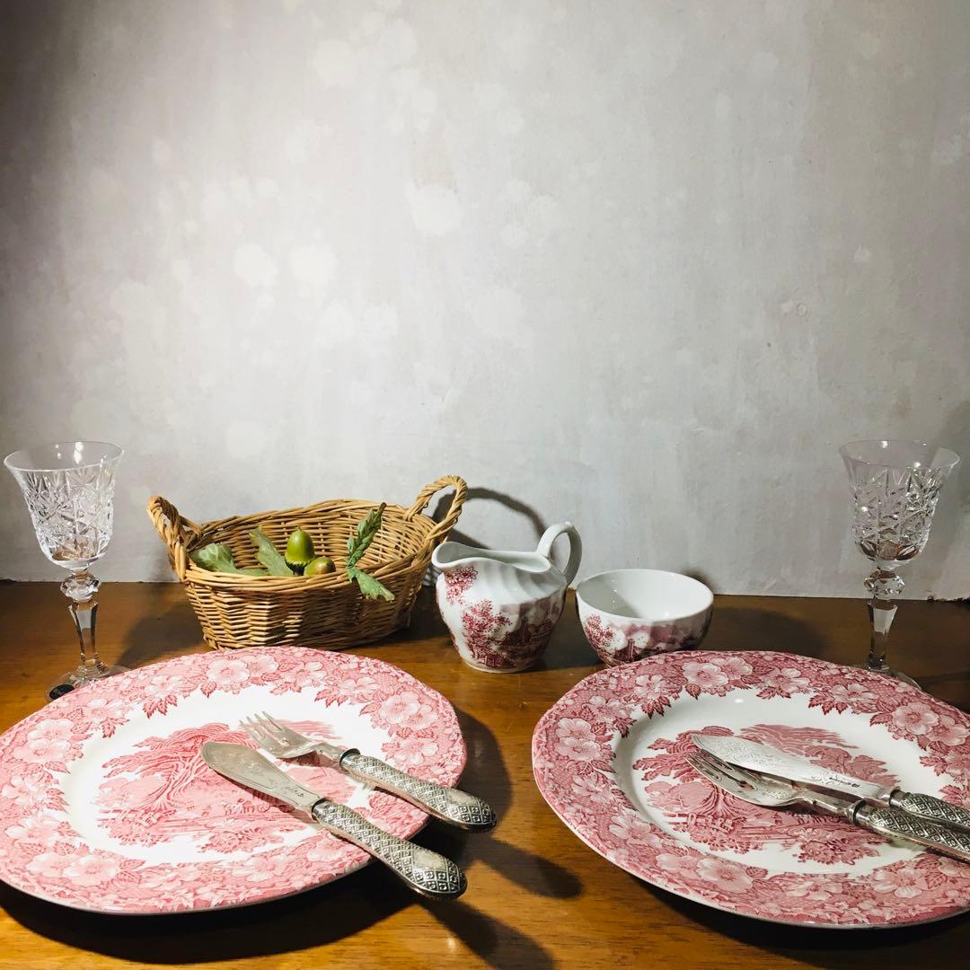 【入手困難】英国製　エノク・ウェッジウッド　25㎝　ディナープレート２枚セット