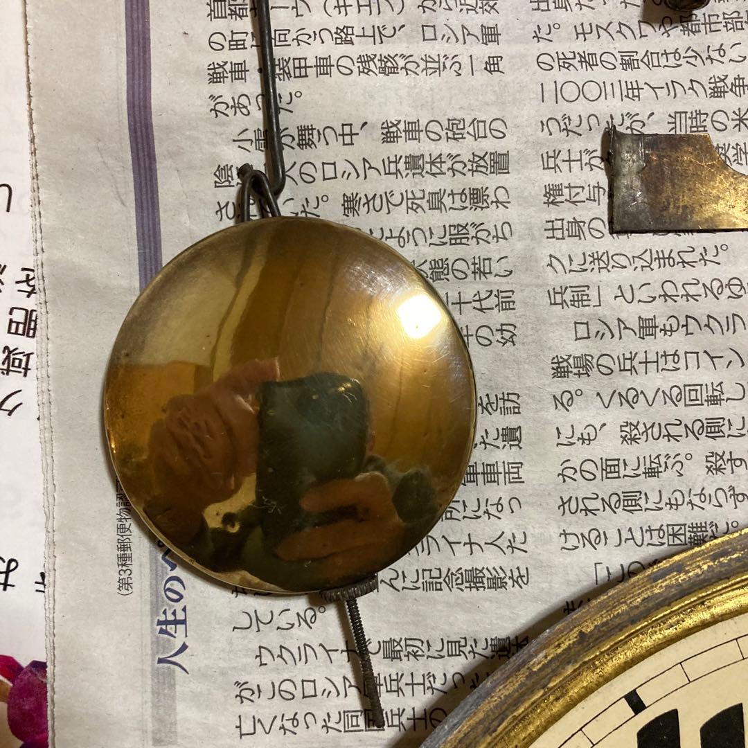 アンソニア　壁掛け　ボンボン時計　明治　振り子