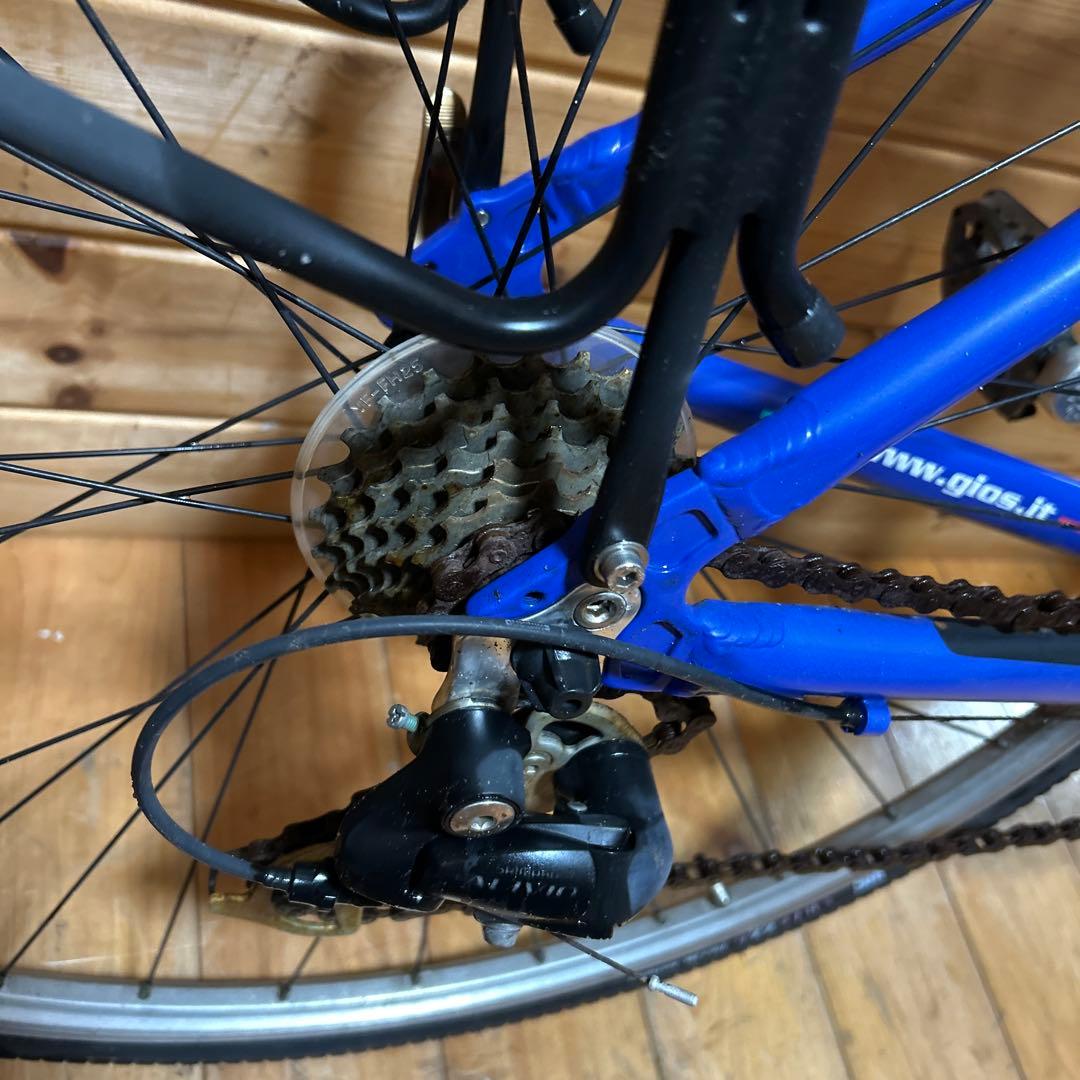 GIOS PURE 青 リアキャリア付き 手渡し大歓迎！千葉県