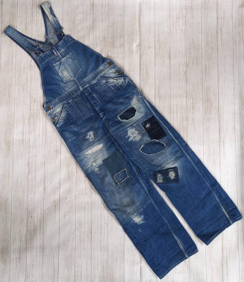 ユニオンサプライ/リペア・ヴィンテージ加工/再構築デニムオーバーオール