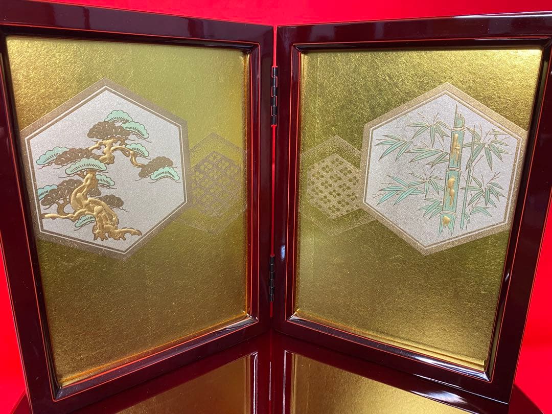 東京久月　五月人形　家紋付き兜飾り収納セット